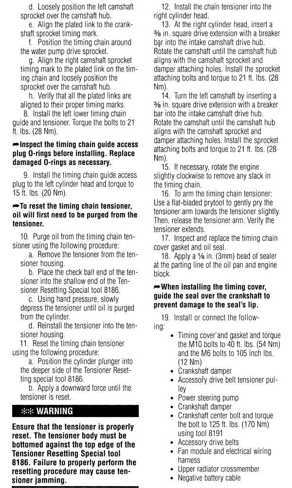 Dodge 2.7L- instrucciones de instalac. [ingles]