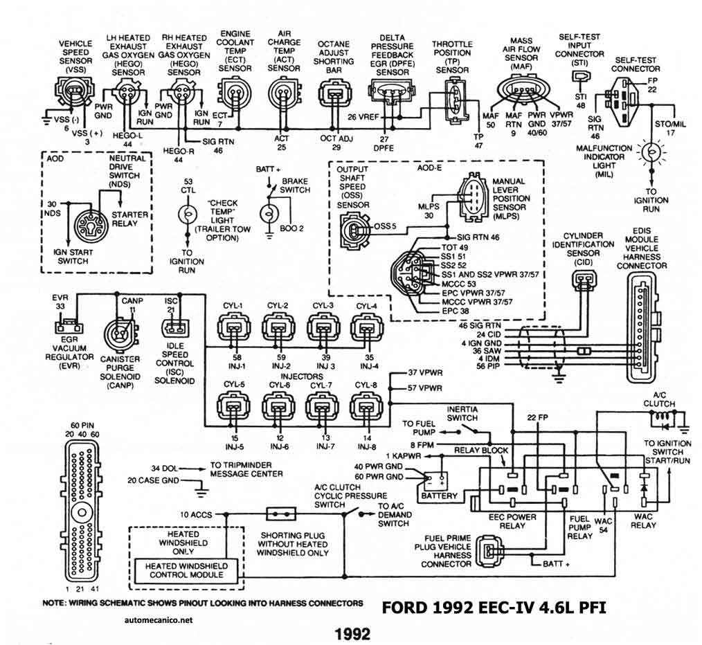 Diagrama de computadora ford grand marquis #6