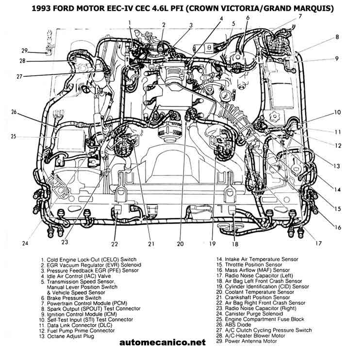 Diagrama de computadora ford grand marquis #7